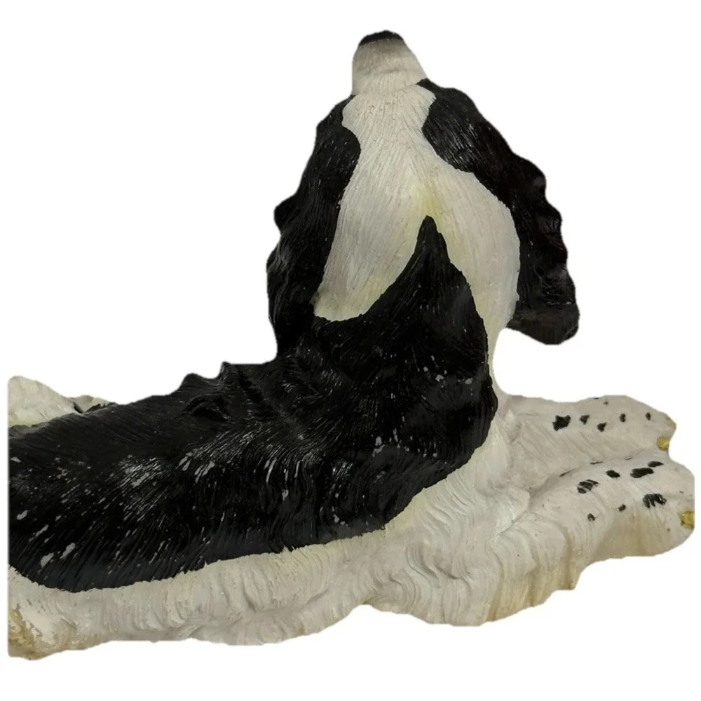 Black And White Cocker Spaniel Pup‎ Figurine
